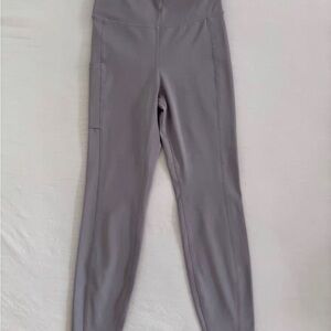 High-Waist Gray Active Leggings